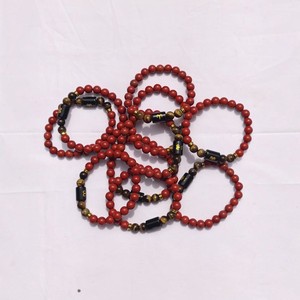 Pulsera del Zodiaco de Aries, Joyería de Piedras Preciosas Naturales de Jaspe Rojo y Ojo de Tigre, Venta al por Mayor - Product Image 4