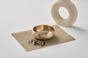 Juego de Vajilla de Bronce Antibacteriano 99.9% Forjado a Mano NOBBAN, Diseño Coreano, Apto para Lavavajillas, Elegante para Cenas Profesionales en el Hogar - Product Image 3