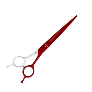 Ciseaux de toilettage professionnels pour chiens de qualité supérieure, couleur rouge et blanc, avec vis et silencieux, par Tegra - Product Image 5