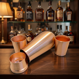 Bouteille d'eau en cuivre avec deux verres en cuivre, ensemble de boisson réutilisable, hydratation ayurvédique, cuisine, salle à manger, cadeau, maison, bureau - Product Image 6
