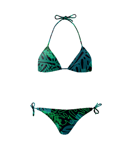 Traje de Baño de Una Pieza para Mujer, Bikini con Bloques de Color, Spandex y Poliéster, Secado Rápido, UPF50+, Sin Mangas, Cuello Redondo, Traje de Baño Deportivo - Product Image 2