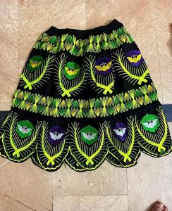 Minifalda Estilo Punk para Mujer, Estilo Polinesio, Bordado Hecho a Mano, Algodón de Alta Calidad, Transpirable, Ropa de Playa, Falda con Flores de Alta Calidad - Product Image 5