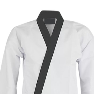 Durable Karate Gi Uniform Set Made from Soft Comfortable Breathable Cotton Blend Fabric with Reinforced Collar and <b>Knees</b> - Product Image 6