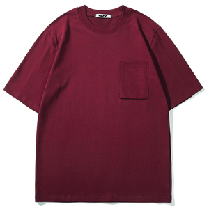 เสื้อยืดโอเวอร์ไซส์สำหรับผู้ชายสไตล์ฮิปฮอปทรงหลวมแขนสั้นผ้าฝ้ายหนาสบายๆฤดูร้อนอินเทรนด์สตรีทแวร์แฟชั่นท็อป - Product Image 4