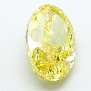 Exquisita piedra preciosa suelta certificada, brillo radiante de lujo para diseño de joyería fina, corte ovalado, diamante amarillo intenso de fantasía cultivado en laboratorio. - Product Image 5