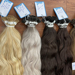 Extensions de cheveux humains vietnamiens bruts à pointe en I en kératine, cuticules alignées, double épaisseur, haute qualité - Product Image 4