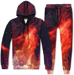 High Quality Custom Full Sublimation Pink Tracksuits for Women and <b>Men</b> Winter Letter Printed Sports Outfit - Product Image 2