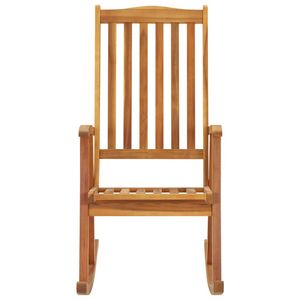 Fauteuil à bascule en bois d'acacia massif, grand modèle, design durable, couleur marron, produit durable dans la catégorie des chaises - Product Image 2