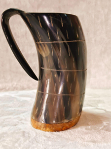 Venta al por mayor de tazas de cuerno vikingas ecológicas FAIZA CRAFT, tazas de cerveza de cuerno de búfalo talladas a mano de Uttar Pradesh - Product Image 5
