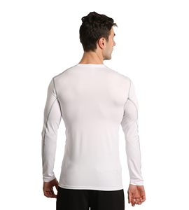 Wholesale Hot Sale Plus Size <b>Compression</b> Set Men New Arrival 2 Piece Long Sleeve Front Training Wear Winter Gym Set - Product Image 3
