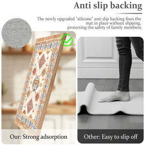 Set di 3 Tappeti da Cucina Boho Antiscivolo, Spessi e Lavabili, Tappetini Runner per Cucina - Product Image 2