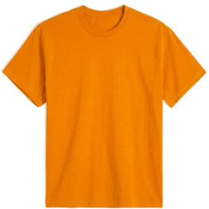 Men's <b>Black</b> Cotton Short Sleeve <b>T</b>-<b>Shirt</b> Regular Fit O-Neck Casual Jersey <b>Plain</b> Dyed Solid Color - Product Image 2