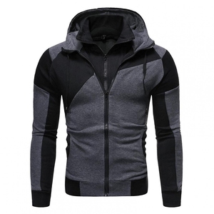Chándal con Capucha para Hombre, Diseño Color Block, Poliéster y Algodón, Estilo Casual, Corte Regular, con Bolsillos Laterales, Estilo Otoñal, Chándal para Hombre 2026 - Product Image 4