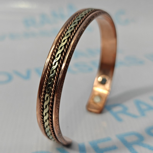 Brazalete Magnético de Cobre Puro para Hombres y Mujeres, Terapia Curativa, Alivio del Dolor de Artritis y Equilibrio Energético - Product Image 4