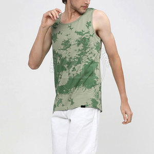 Camiseta sin mangas ligera con estampado tie-dye para hombre, de secado rápido, para uso en exteriores. - Product Image 5