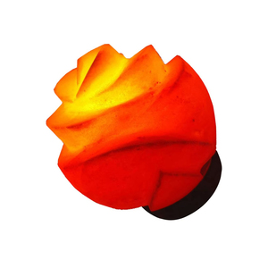Lampe à fleurs en sel de l'Himalaya de couleur naturelle personnalisée, faite à la main, au toucher réel, rechargeable/à piles/alimentée par courant alternatif pour la décoration de la maison, cadeaux - Product Image 4