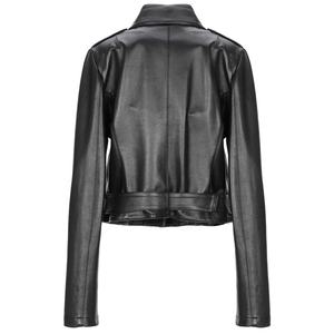 Chaqueta de cuero a la moda para mujer, chaqueta personalizada de cuero Real para moto - Product Image 6