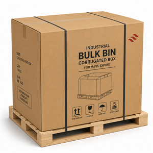 Bac de stockage industriel en carton ondulé pour l'exportation en masse - Product Image 1