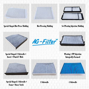 Filtres à air d'habitacle personnalisés des usines AGF OEM/ODM 99.9% IATF-16949 de filtration purificateur de climatiseur de voiture certifié pour la Chine - Product Image 5