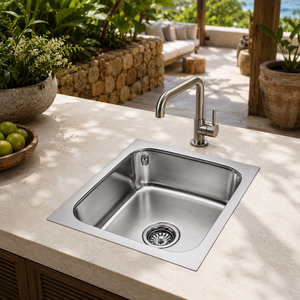 Square Stainless Steel <b>Kitchen</b> <b>Sink</b> Single Bowl Countertop Basin 2026 For Home <b>Kitchen</b> 304 Grade - Product Image 4