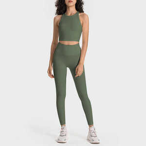 Ensemble de yoga pour femmes au design optimal, personnalisé, en Spandex/Nylon, séchage rapide, respirant, 2 pièces, haute qualité, prix bas pour la vente en ligne - Product Image 1