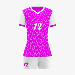 Uniformes de volley-ball pour femmes personnalisés en gros, sublimés, de haute qualité, 100% polyester, respirants et à séchage rapide, ensembles d'uniformes de volley-ball - Product Image 5