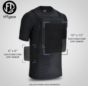 Camiseta Formal de Alta Calidad para Hombre con Protección Oculta, 85% Poliéster, 15% Elastano, Tejido Transpirable con Control de Humedad - Product Image 6