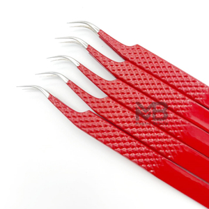 Pinzas para Extensiones de Pestañas de Volumen, Pinzas de Acero Inoxidable con Punta Puntiaguda en Color Personalizado para Extensiones de Pestañas - Product Image 6