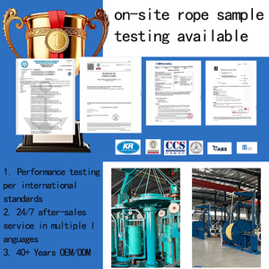 <span class=keywords><strong>Corda</strong></span> di Ormeggio Marina <span class=keywords><strong>in</strong></span> Poliestere HMPE Resistente ai Raggi UV 40mmx220m, <span class=keywords><strong>Doppia</strong></span> Treccia a 12 Fili <span class=keywords><strong>in</strong></span> Fibra UHMWPE, Accessori per Navi - Product Image 5