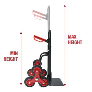 Chariot manuel pliable pour monter les escaliers, capacité de 330 lb, avec poignée télescopique - Product Image 5