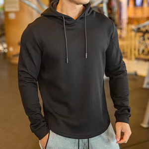 Sweat-shirts pour hommes avec logo personnalisé, marque privée, vêtements de sport pour la salle de sport, sweat-shirt en polyester personnalisé - Product Image 1