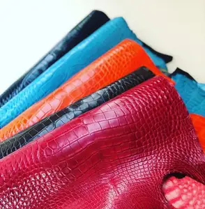 Exotic Skin Leather Wholesale Real Crocodile Leather Tanned Finished Leather Customized Colors