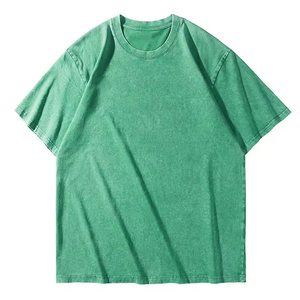 Fabricante de camisetas con lavado ácido personalizado, pedidos al por mayor, camisetas de streetwear para hombre, 100% algodón, talla grande, OEM - Product Image 4