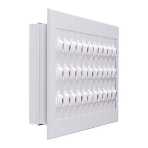 3JW KVMB 500x250 4R 36B Difusor de soplado de microboquilla RAL9010 Piezas de ventilador de ventilación Modelo 161520 - Product Image 1