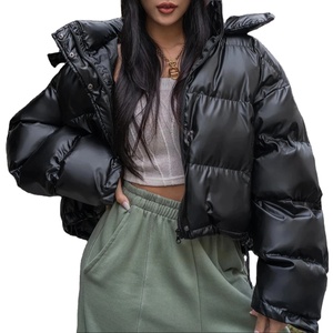 Hot Selling <b>Women's</b> Puffer <b>Jacket</b> for Cold Weather Breathable and On-Trend with Customizable Pearls Decoration - Product Image 1