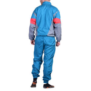 Breathable Coated Windbreaker <b>Bomber</b> <b>Jacket</b> Two-Piece Set for Unisex Custom Logo Front Position Printed Panel Tracksuit - Product Image 5