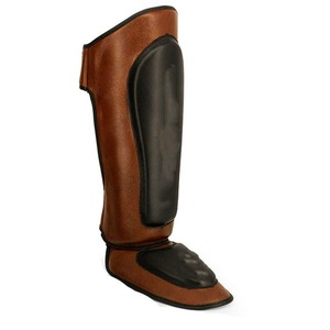 Protège-tibias en cuir OEM personnalisés, unisexes, protection professionnelle, légers, respectueux de l'environnement, protège-tibias de boxe personnalisés - Product Image 2