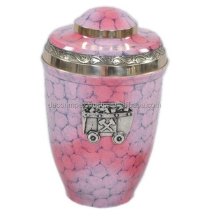 Vente chaude Pêche Gris Crémation Cendres Urne pour Adultes Blanc Métal Souvenir Cendres Stockage pour Occasions Commémoratives et Bébé - Product Image 5