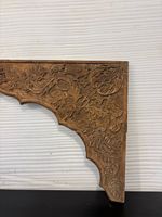 Panneau d'arche en bois sculpté à la main antique |   Décoration murale de chambre à coucher de style moderne du milieu du siècle, porte indienne vintage, meubles pour la maison
