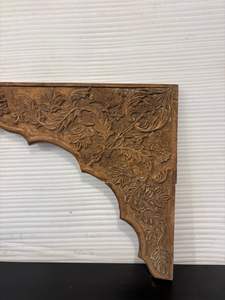 Panel de arco de madera tallado a mano antiguo |   Marco Arquitectónico Decorativo de Pared Estilo Mughal con Diseño de Puerta India Vintage para Decoración del Hogar - Product Image 4
