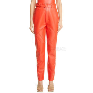 Pantalones de cuero de moda para mujer, de cintura alta, ajustados y elásticos, para un estilo diario seguro y ocasiones especiales. - Product Image 2