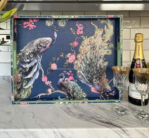 Plateau de service en bois personnalisé avec base de transport facile des aliments pour mariages et fêtes - Product Image 5