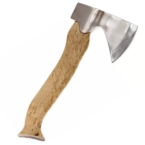 Small Outdoor Axe With Strong Steel Head And Wooden Handle For Camping Hiking Gardening Bushcraft Wood Chopping - Product Image 2