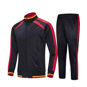 Conjunto Deportivo Casual de Otoño para Hombre 2026, Diseño Personalizado con Logotipo, 2 Piezas con Cierre, Poliéster/Algodón, Felpa, Ropa Deportiva para Correr - Product Image 1
