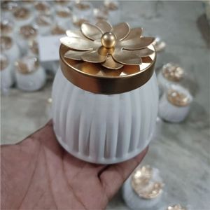 Exquisito Recipiente de Metal Martillado con Acabado en Oro Rosa y Latón para Almacenamiento de Frutos Secos, Centro de Mesa, Regalo para Diwali y Festividades - Product Image 3