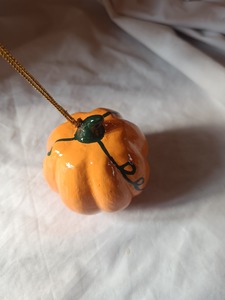 Décoration de Noël suspendue en verre pour arbre de Noël, motifs fruits (fraise, ananas, orange), ronde, taille personnalisable - Product Image 4