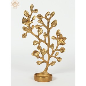 Designer Tree Shaped <b>Brass</b> Candle Holder Handmade Metal Item Made in India-for <b>Lanterns</b> & Candle Jars - Product Image 1
