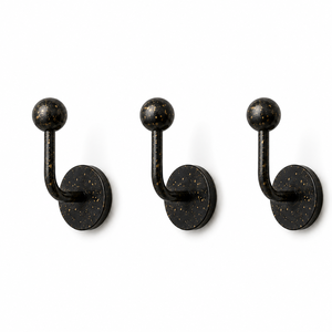 Wholesale Price Black Gold Speckled Wall <b>Hook</b> Designer Luxury Coat Hanger Artistic Robe Holder For Modern Decor - Product Image 3