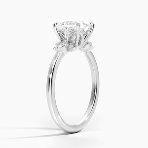 BOJ <b>Ring</b> 045 Princess Cut 925 <b>Silver</b> Grand Fiore Diamond & Rhodium Plated Wedding 2ct D Color VVS1 Moissanite GRA Certified <b>Ring</b> - Product Image 2