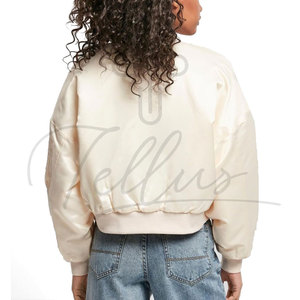 Chaqueta Corta Acolchada para Mujer, Personalizada, de Manga Larga, con Relleno Super Bubble, Chaqueta Corta de Invierno para Mujer, Gran Venta - Product Image 2